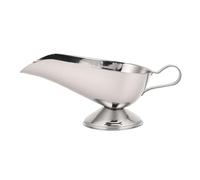 GOWENIC Sauce Boat Bowl with Handle | Stainless Steel Gravy Server for Condiments Salad Dressing Syrups Party Catering (16oz)