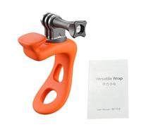 GOWENIC Silicone 360° Flexible Camera Mount for OSMO Action Adjustable Tightness for Irregular Structures (Orange)