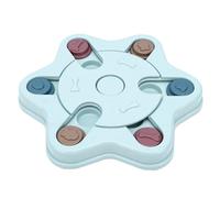 GOWENIC Slow Feeder Bowl for Dogs Cats Anti Choking Puzzle Feeding (Blue) | Hexagonal Lick Mat, Digestive Health Aid, Interactive Enrichment Toy, Easy Clean Durable