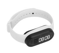 GOWENIC Smart Bracelet, Bluetooth Speaker MP3 Player LED Digital Display Watch with White Noise & 200mah Fast Charging for Outdoor Sports Running Cycling Sleeping (White)