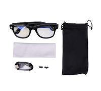 GOWENIC Smart Glasses, 5MP BT Calls WiFi 6 Music Camera with Electronic Image Stabilization Translation AI Noise Reduction for Photo Taking Video Recording for Clear Calls