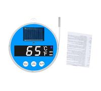 GOWENIC Solar Floating Pool Thermometer | LED Color Light Digital Gauge for Swimming Pools Hot Springs Bathtubs Ponds