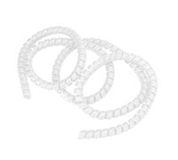 GOWENIC Spiral Cable Wrap for Electric Scooter, 110cm Brake Line Spiral Tube Wire Protector, 360° Dustproof & Wear Resistant Plastic Cable Sleeve for M365 Pro Scooter - Black (White)