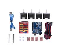 GOWENIC Stepper Motor CNC Shield Expansion Board V3.0 A4988 Driver for 4401S Motor - Spindle and Coolant Control, High Micro-Stepping Precision, Compatible with Pololu Stepper Drivers