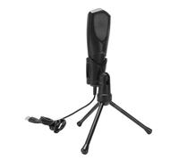 GOWENIC USB Gaming Microphone with Advanced Noise Reduction Technology for Recording Streaming PC Use Black