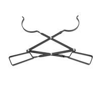 GOWENIC Versatile Log Grabber Foldable 26" Iron Scissor Shape Fireplace Tong for Campfires