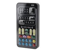 GOWENIC Voice Changer Set, Recording Mini Sound Card Wide Use Colorful LED Lights Disguising Your Voice with USB Charging Cable for Game (English Version)