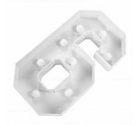 GOWENIC Warm White LED Lighted Number 6 Elegant Battery Operated Light Up Number for Anniversary Party