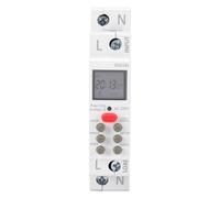 GOWENIC Weekly Programmable Pool Pump Timer, Digital Timer Switch Relay with 24 On/Off Sets, DIN Rail Mount 18mm Width, 30A Time Switch for Indoor Control Panel