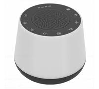 GOWENIC White Noise Machine, Portable Sound Machine with 32 Soothing Sounds, Adjustable Volume, Color Night Light, Timer, Bluetooth 5.1 Speaker, 3.5mm Jack, USB C Charging, for Home, (Gray)