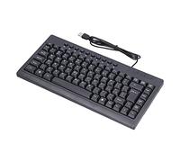 GOWENIC Wired Keyboard, 87 Keys English Arabic USB Desktop Notebook Computer Keypad Portable Office Ergonomic Manipulator Keyboard,for Office Home Students (Arabic)