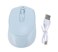 GOWENIC Wireless Mouse, Three Level DPL Adjustable,800, 1200, 1600, with Wireless Gaming Mouse Quiet Design, for Library Study, Classroom, Etc (Light Blue)