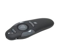 GOWENIC Wireless Presentation Remote Clicker with Ergonomic Design for Office and Teaching Purposes in Black Color