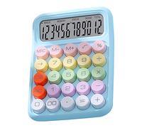 GOWENIC Yellow Desktop Mechanical Calculator | Colorful Electronic Numeric Keypad Scientific Calculator for Office School Home (Sky Blue)
