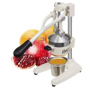 Gowintech Commercial Heavy Duty Cast Iron Hand Press Manual Orange Citrus Lemon Lime Grapefruit Pomegranate Fruit Juice Squeezer Machine White