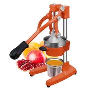 Gowintech Commercial Heavy Duty Cast Iron Hand Press Manual Orange Citrus Lemon Lime Grapefruit Pomegranate Fruit Juice Squeezer Machine with Stainless Steel Cup