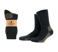 GoWith 1 Pair Alpaca Wool Socks for Men/Women, Norwegian Warm Winter Socks, Thermal Crew Boot Socks, Unisex Heated Socks
