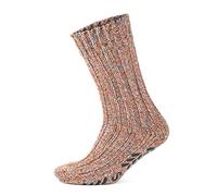 GoWith 1 Pair Women’s Wool Slipper Socks, Extra Thick Warm Non-Skid Socks, Cozy Winter Grip Socks, Model: 2043