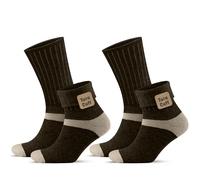 GoWith 2 Pairs Alpaca Wool Socks for Men/Women, Norwegian Warm Winter Thick Thermal Socks Alpaca Socks