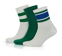 GoWith 3 Pairs Women's Cotton Colorful Striped Socks, Casual Retro Ankle Socks, Lightweight Soft Thin Socks, Model: 2501