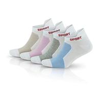 GoWith 4 Pairs Women's Cotton Ankle Socks, Low-Cut Sneaker Socks, Soft Sport Socks, Breathable Athletic No-Show Socks 5.5-7.5, Model:2082