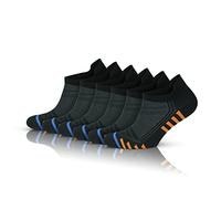 GoWith 6 Pairs Women's Bamboo Athletic Ankle Black Socks, Low Cut Running Socks, Seamless No Show Sneaker Socks for Women, Size 4-7, Model:2150