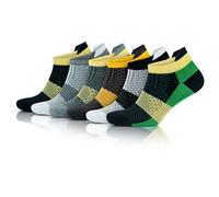 GoWith 6 Pairs Women's Bamboo Running Trainer Socks, Sneaker Ankle Socks, Lightweight Breathable Moisture Wicking, Soft Sports Socks, 4-7