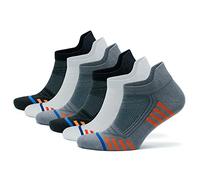 GoWith Men's Bamboo Athletic Ankle Performance Socks, Running Sports Sneaker Socks for Men, Mod:3150, 6 Pairs, Size: 8.5-10.5, Assortie