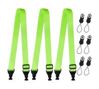 Gowjaw 3 Pack Adjustable Shoulder Strap:iPad Strap Nylon Neck Lanyard for iPad Tablet Case Binocular Crossbody, Fluorescent Green, 3 Pack-Fluorescent Green