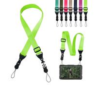 Gowjaw Adjustable Shoulder Strap:Comfortable iPad Strap Nylon Neck Lanyard for iPad/Samsung Tablet Case,Camera Binocular Crossbody Laptop Luggage Bag(Fluorescent Green), Fluorescent Green, 1 Pack Of