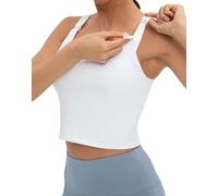Gowjog Maternity Nursing Bra Nursing Top Women's Nursing Sports Bra U-Back Tank Top Yoga Workout Fitness Running Bra for Time During and After Pregnancy