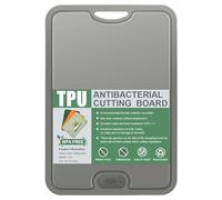 Gowkeey TPU Flexible Cutting Board, Scratch-Resistant, Antibacterial, BPA-Free, Dishwasher Safe, Non-Slip (Darkgray), 36.5*25*0.33 cm, 8027