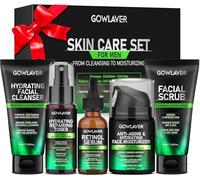 GOWLAVER Christmas Gifts for Men, Skin Care for Men, Deeply Moisturizes, Reduces Dullness, Anti-Aging Skin Care for Men, Filled with Socks for Men