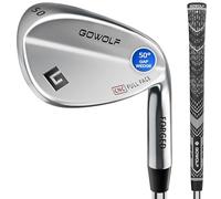 Gowolf 50 Degree Wedge Right Hand - Forged Golf Wedges Full Face for Men, Premium Gap Wedges Sand Wedge Lob Wedge Golf Club for Men, Great Golf Gifts - CNC Milled Face for More Spin (Chrome 50 Degree)