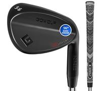 Gowolf 56 Degree Wedge Right Hand - Forged Golf Wedges Full Face for Men, Premium Gap Wedges Sand Wedge Lob Wedge Golf Club for Men, Great Golf Gifts - CNC Milled Face for More Spin (Black 56 Degree)
