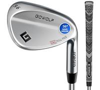 Gowolf 56 Degree Wedge Right Hand - Forged Golf Wedges Full Face for Men, Premium Gap Wedges Sand Wedge Lob Wedge Golf Club for Men, Great Golf Gifts - CNC Milled Face for More Spin (Chrome 56 Degree)