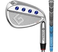 Gowolf 56 Degree Wedge Right Hand - Premium Forged Full Face Golf Wedges for Men, Golf Gap Wedges Sand Wedge Lob Wedge, Golf Clubs CNC Milled Face for More Spin - Great Golf Gifts (Silver 56 Degree)