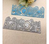 Gowxs Ocean Wave Cutting Dies for Card Making，Christmas Cutting Dies Cut Stencils for DIY Scrapbooking Photo Album Decorative Embossing Paper Dies for Card Making Templated