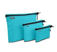 GOX 3-Pack Travel Organizer: Sky Blue, Documents, Packing Pouches