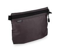 GOX Small Toiletry Bag for Men Bulk Cosmetic Bag Dopp Kit Carry On Zipper Pouch Organization Nylon Small Packing Sack Waterproof, Grey, S, Toiletry Bag for Travel