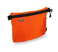 GOX Small Toiletry Bag for Men Bulk Cosmetic Bag Dopp Kit Carry On Zipper Pouch Organization Nylon Small Packing Sack Waterproof, Orange, S, Toiletry Bag for Travel