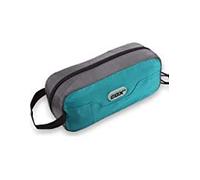 GOX Small Travel Toiletry Bag, Dopp Kit Case For Men, Multifunction Organizer Pouch (Turquoise/Grey)