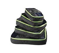 GOX Ultra Light 5 piece Packing Cubes Travel Luggage Organizers 1 Large 2 Medium 2 Small (Black)
