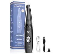 Goxiry Paw Trimmer for Dogs Dog Clipper with Vacuum Cleaner Cat Razor Noise Reduction Dog Paws Trimmer for Dogs Cats Paws, Eyes, Ears, Face, Body