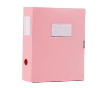 GOXQIT 2 Pcs 1.38inch-2.17inch File Box, Document Storage, Office Supplies, Contract, Accounting Voucher Archive For Office Supplies(Pink,2.17inch)