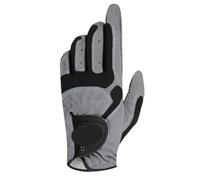 GOXQIT 2PCS Golf Gloves Microfiber Cloth Fabric Breathable Non-Slip Club Swing Putting Training for Outdoors(Grey-left hand,26)