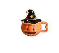 GOXQIT Cup Funny Pumpkin Magic Hat Mug Practical Souvenirs for Girlfriends Couple Ceramic Water for Home(Style A)