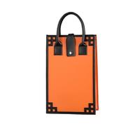 GOXQIT Wine Bag Red Wine Packaging Bags Boxs Packaging Leather Boxes Single Double Bottle Wine Bags Wine Handbag for Party(Orange)