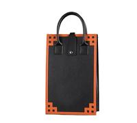 GOXQIT Wine Bag Red Wine Packaging Bags Boxs Packaging Leather Boxes Single Double Bottle Wine Bags Wine Handbag for Party(Black)