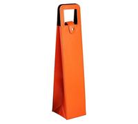 GOXQIT Wine Bag Red Wine Packaging Bags Universal Packaging Leather Boxes Multiple Single Bottle Wine Glass Packaging Leather Bags for Party(Orange)